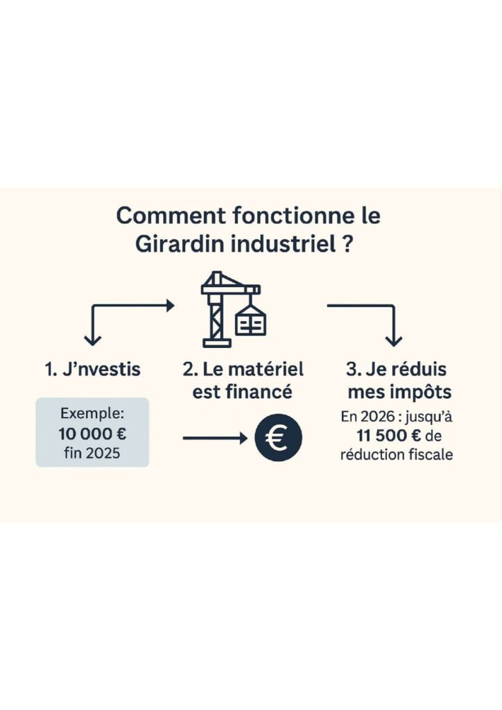 Schéma du fonctionnement du Girardin industriel étape par étape